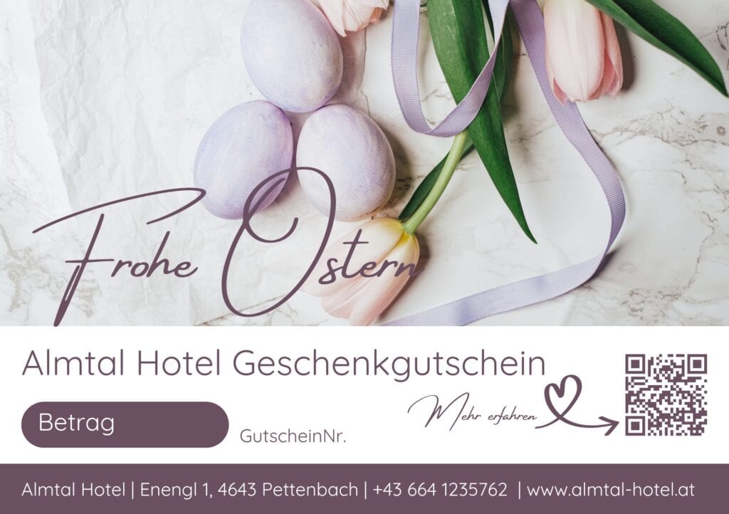 Almtal Hotel Gutschein Frohe Ostern